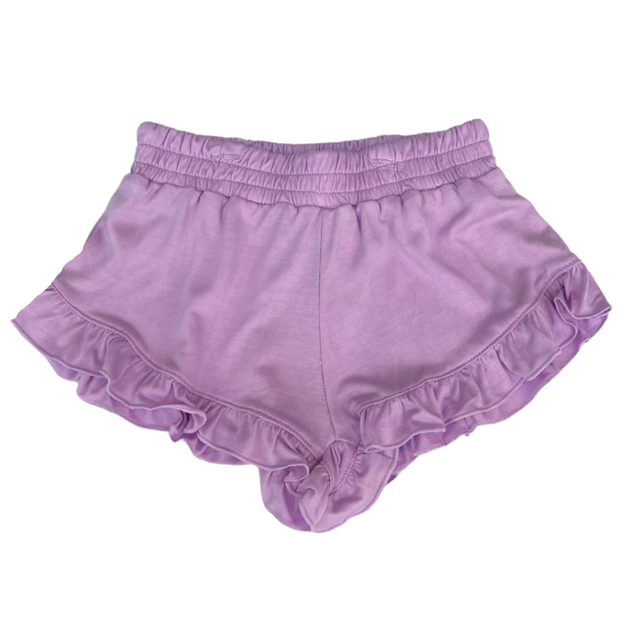 Purple Ruffle Short