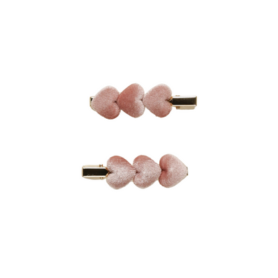 Velvet Heart Clips