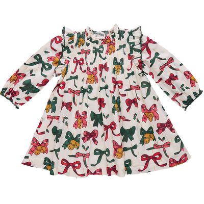 Jaipur Dress - Christmas Bows