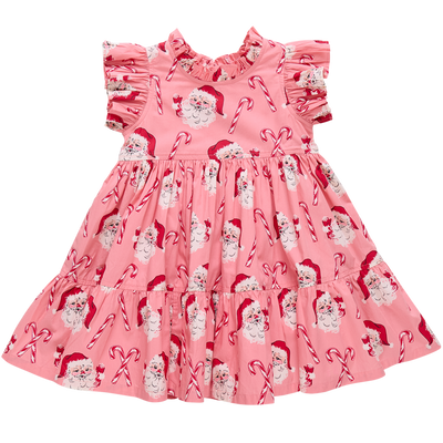 Jennifer Dress - Pink Candy Cane