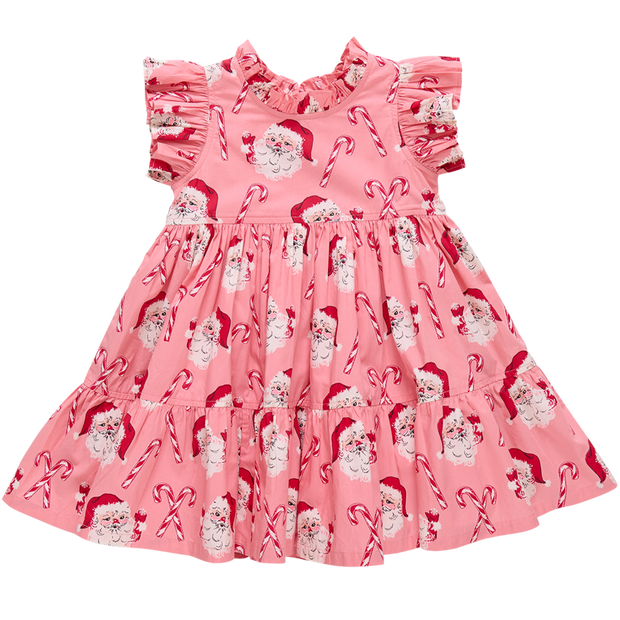 Jennifer Dress - Pink Candy Cane
