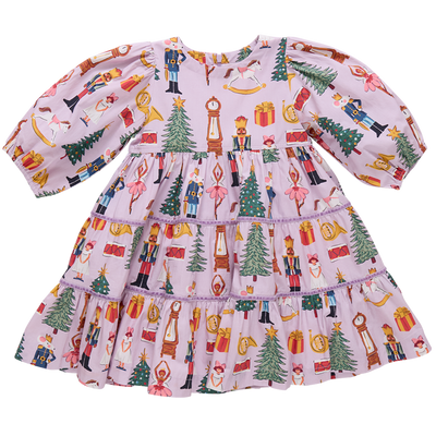 Peachy Dress - Lavender Nutcracker