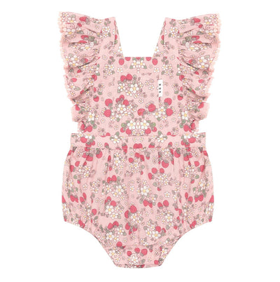 Vintage Strawberry Frill Playsuit