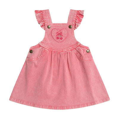 Cherry Heart Pinafore Dress