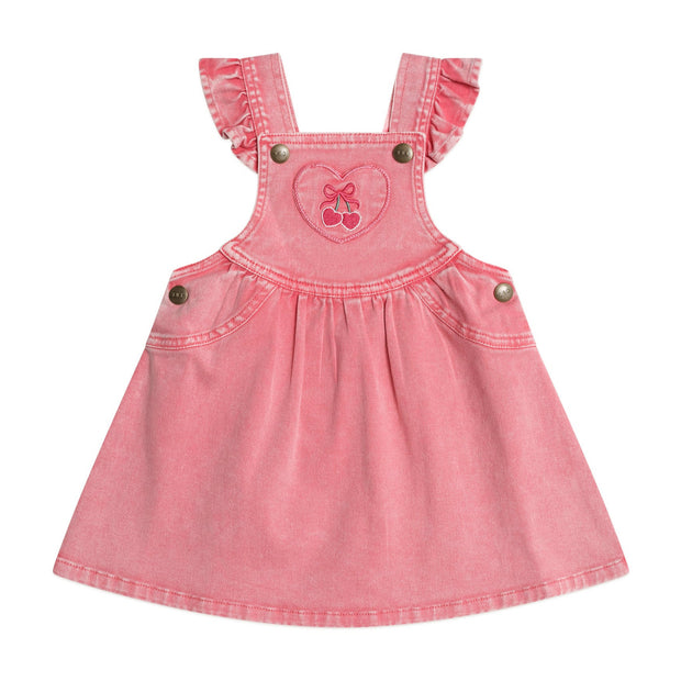 Cherry Heart Pinafore Dress