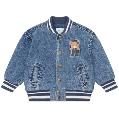 Dreamy Denim Bomber Jacket