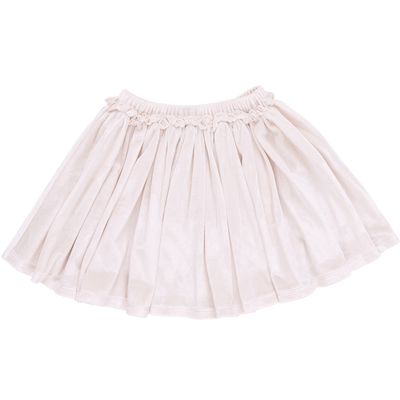 Gianna Velour Skirt - Snow White