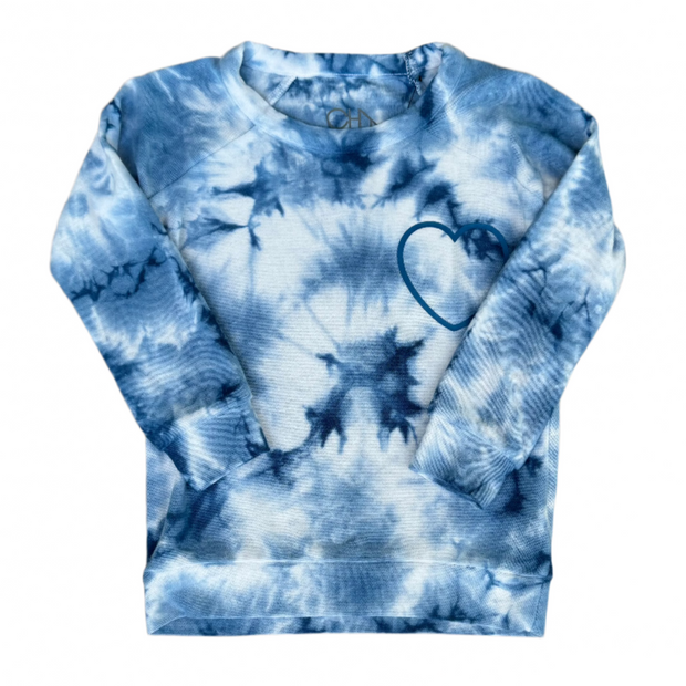 Denim Tie Dye Crewneck