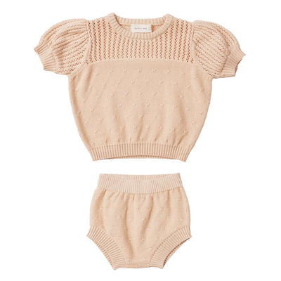 Pointelle Knit Set