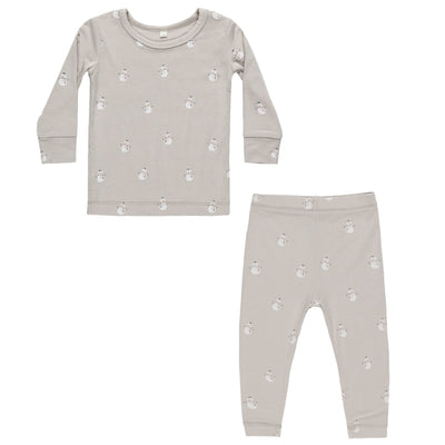 Bamboo Pajama Set - Snowmen