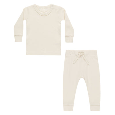 Waffle Top + Pant Set