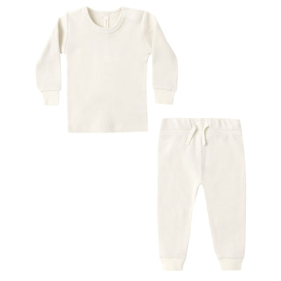 Waffle Top + Pant Set