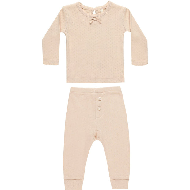 Pointelle Longsleeve Set