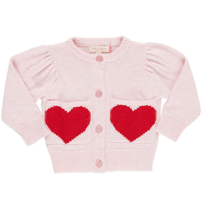 Red Hearts Pocket Sweater
