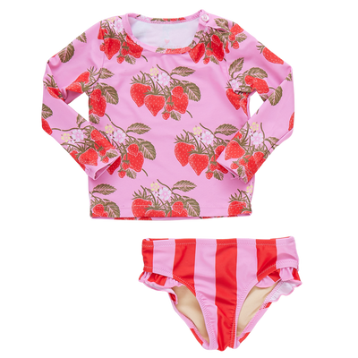 Strawberries Rashguard Set