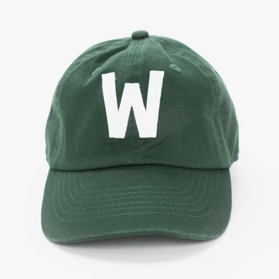 Hunter Green Initial Hat